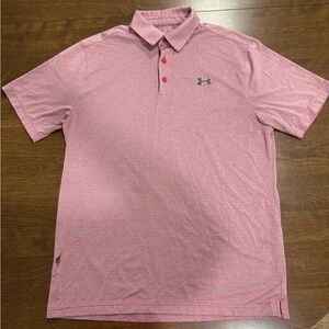 Under Armour Men's Polo Shirt in Pink